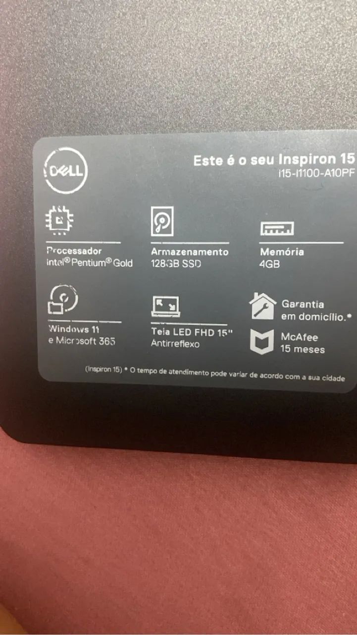 Notebook Dell Inspiron 15 - Novo - Foto 5