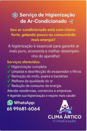 SERVIÇO NO SABADO de HIGIENIAÇÃO DE AR CONDICIONADO E ESTALAÇÃO 