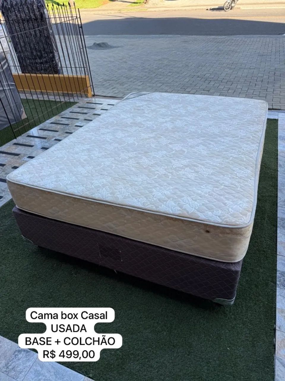 Cama box CASAL USADA COM COLCHÃO - Entrego!  - Foto 3