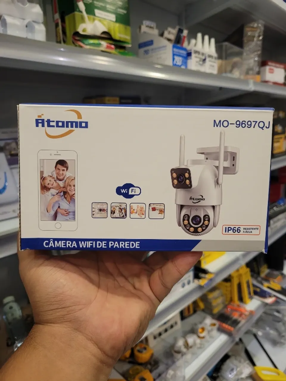 Câmera dupla Átomo para ambientes externos