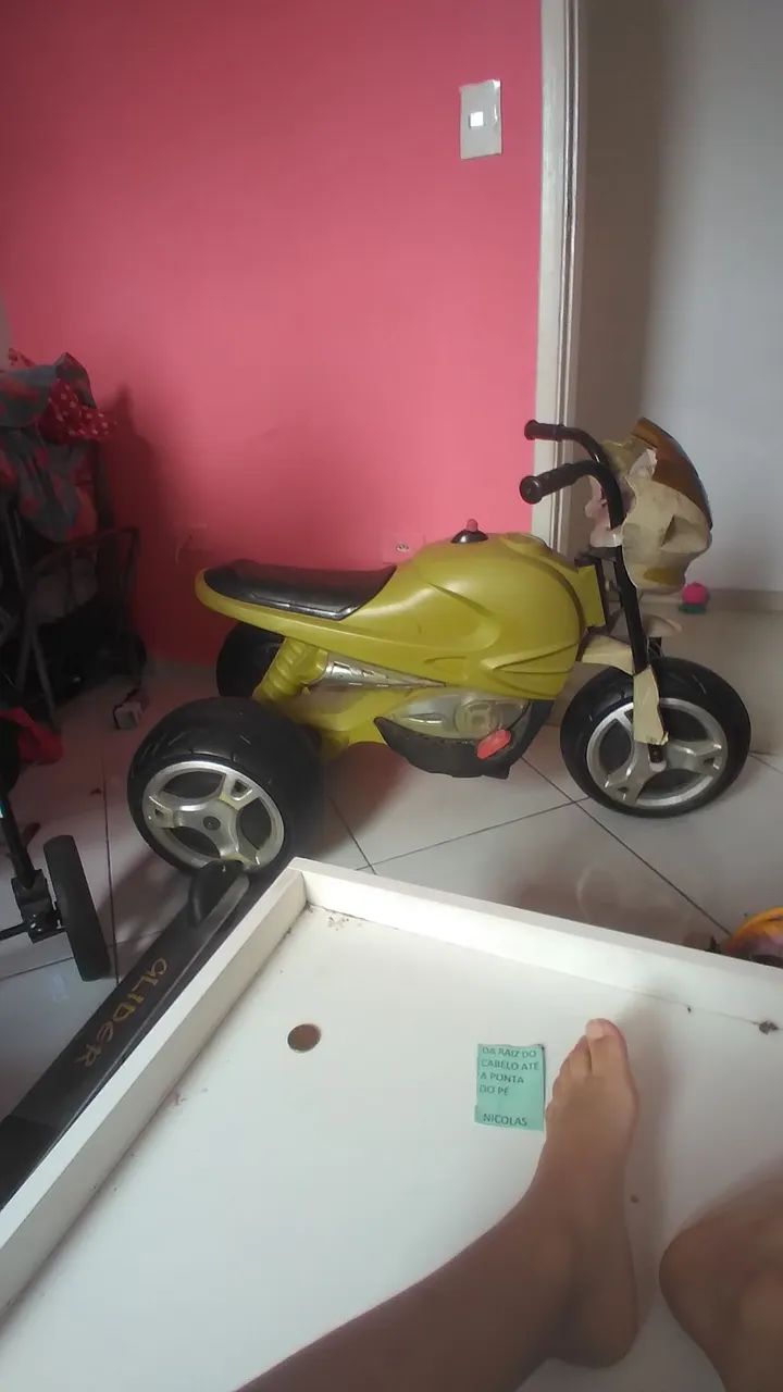 Moto Elétrica Infantil Verde - Foto 4