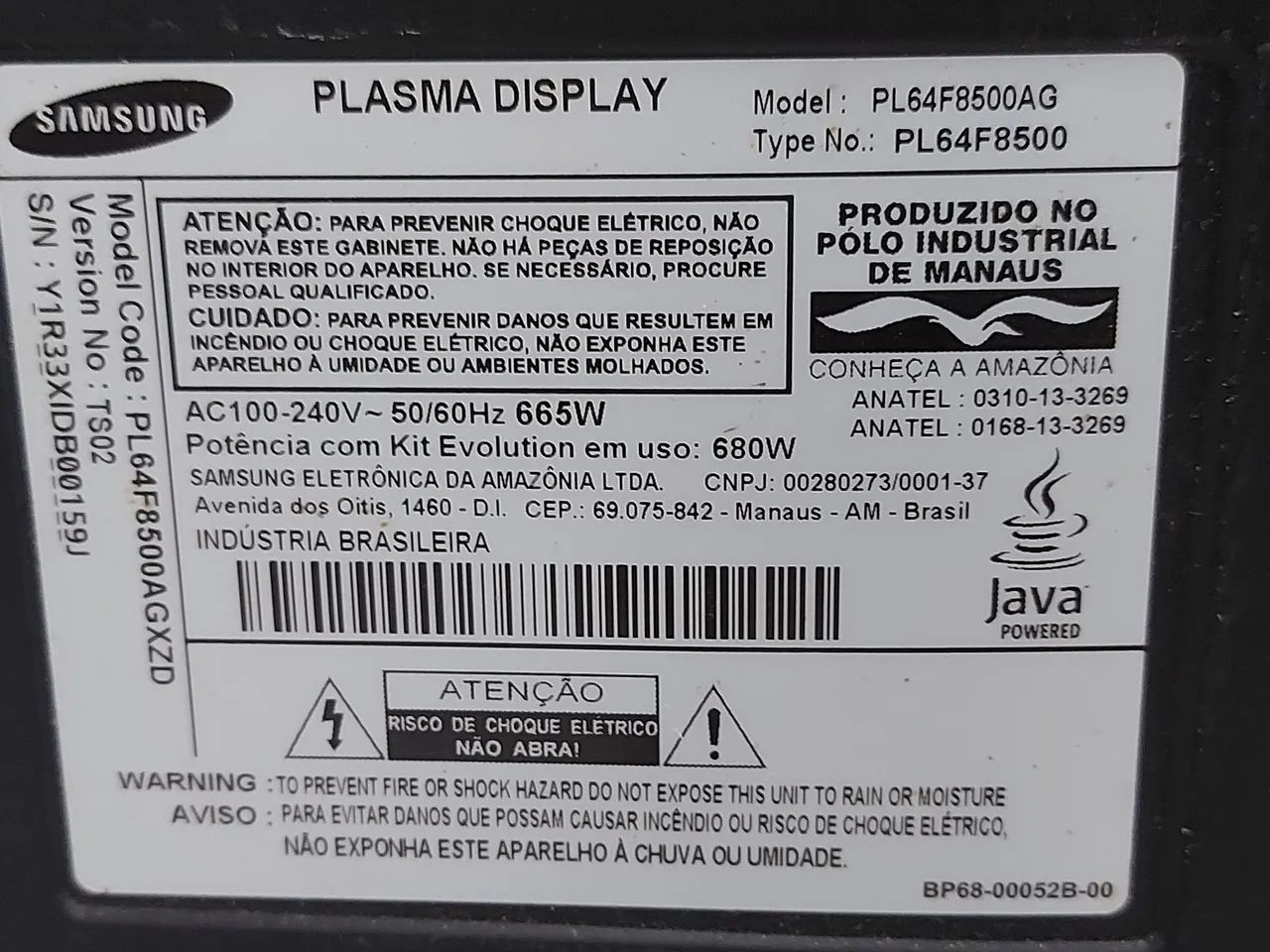 Base  TV Samsung pl64f8500 plasma - Foto 2