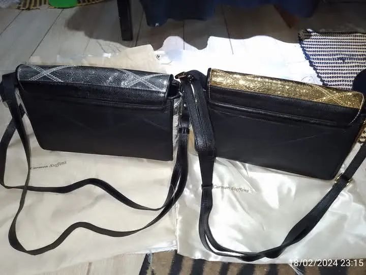 Bolsa de ombro Carmen Steffens com franjas - Foto 2