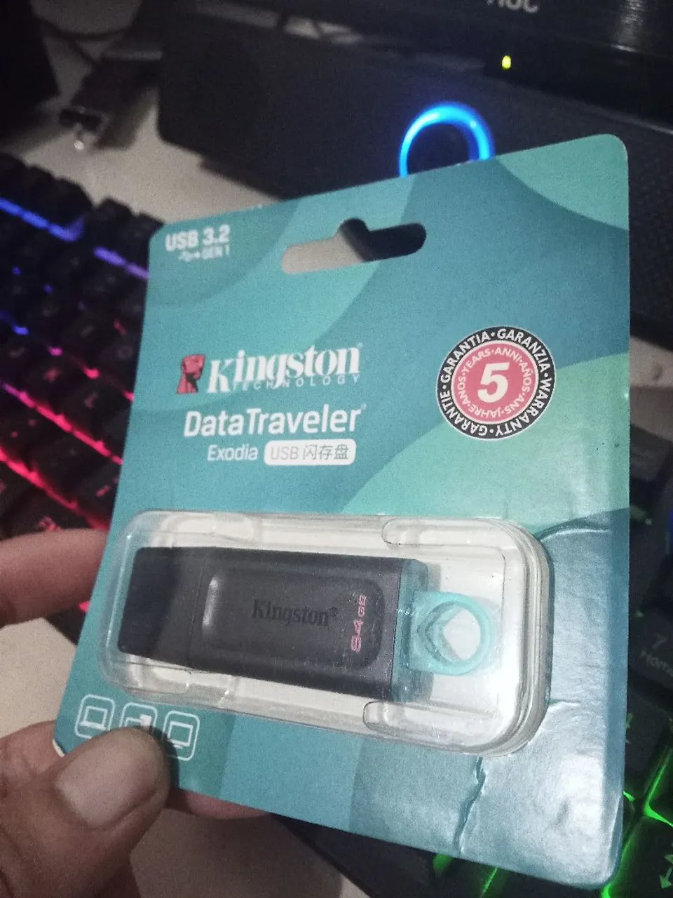 Pen Drive Kingston DataTraveler Exodia 64GB USB 3.2