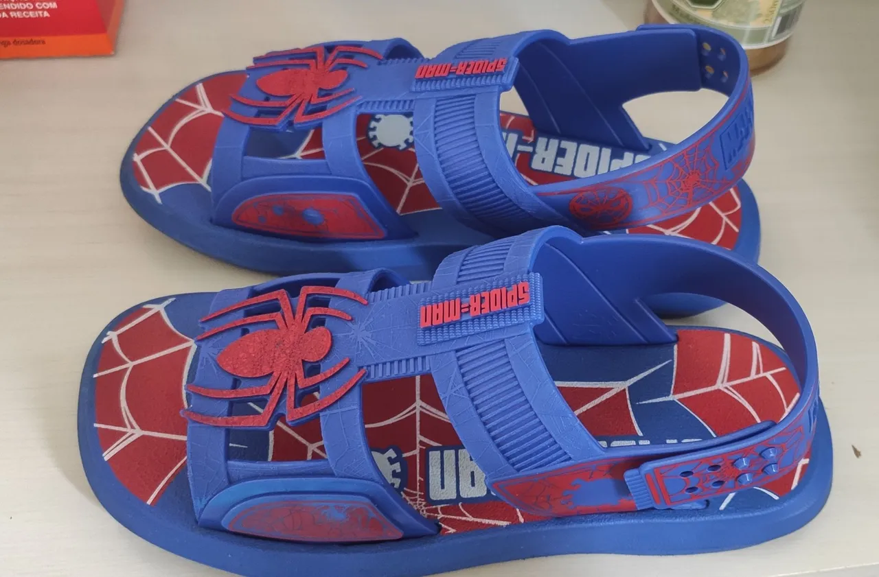 Sandália Infantil Homem-Aranha da marvel