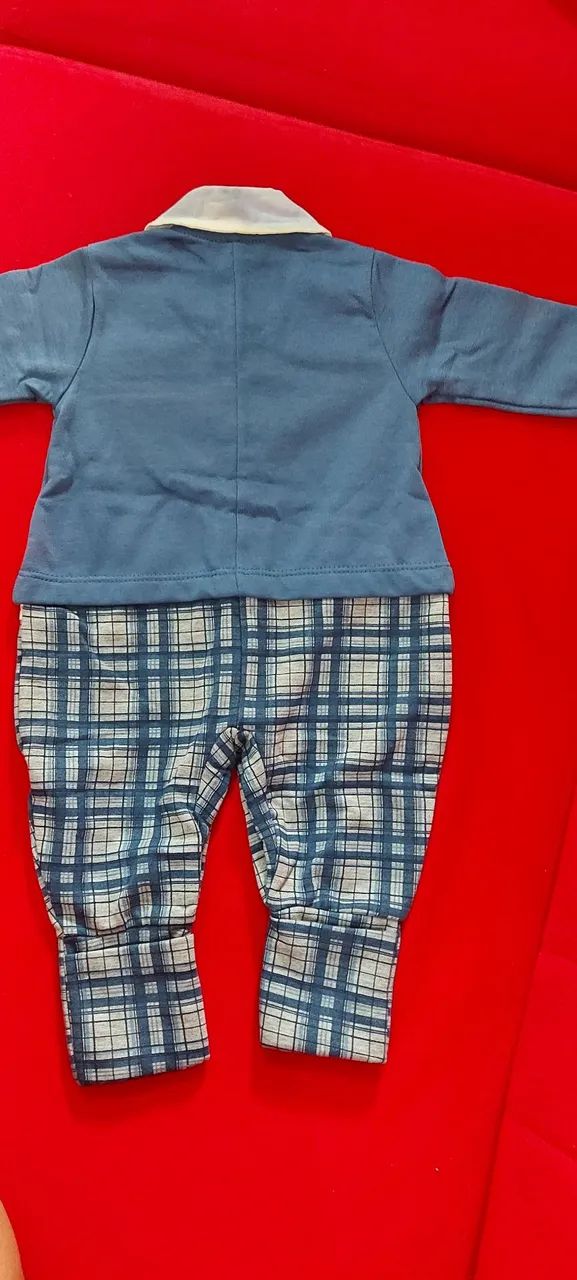 Conjunto Social Bebê (Macaquinho)- Look Elegante! P - Foto 2