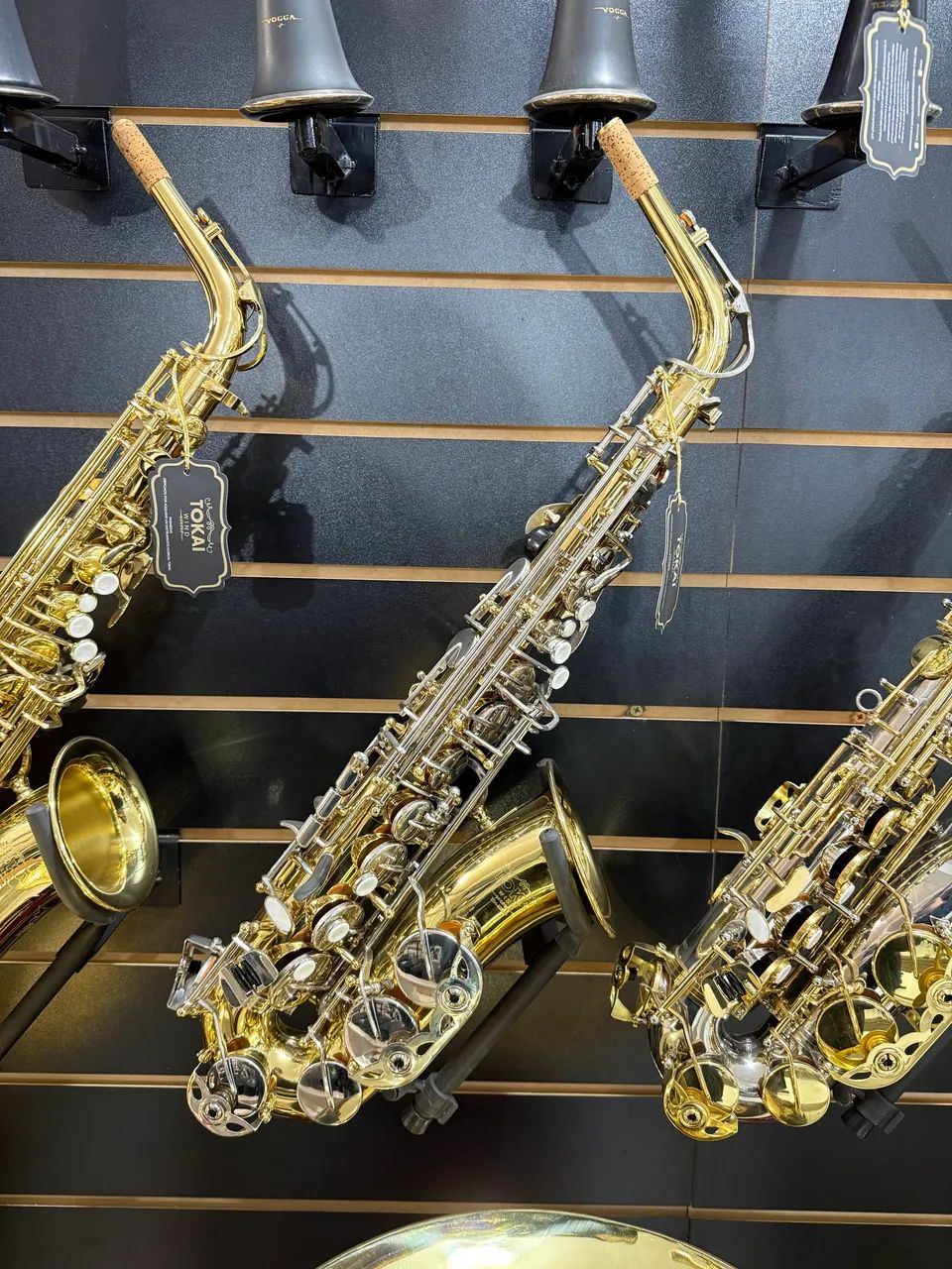 Saxofone Alto Tokai Laqueado com Niquelado NOVO - Instrumentos