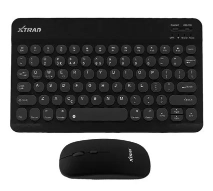 Kit de Mini Teclado e Mouse Sem Fio Bluetooth Design Moderno z994 - Foto 2