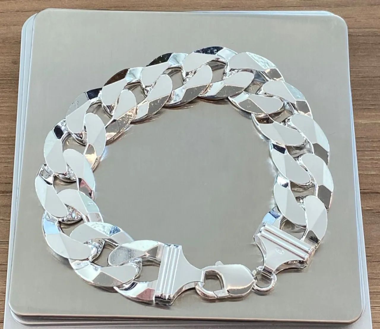 Pulseira de Prata 925 Elo Grumet