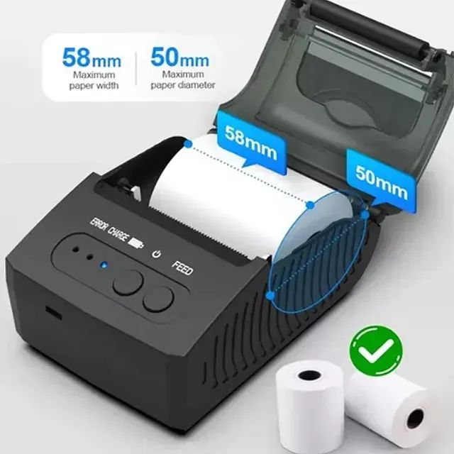 Mini impressora bluetooth térmica 58mm - Foto 3