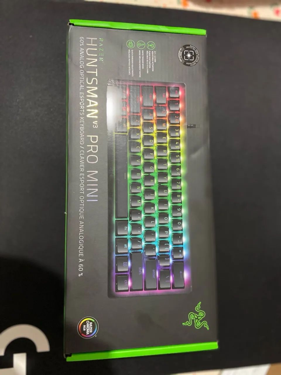 Mini teclado óptico analógico Razer Huntsman V3 Pro  - Foto 2