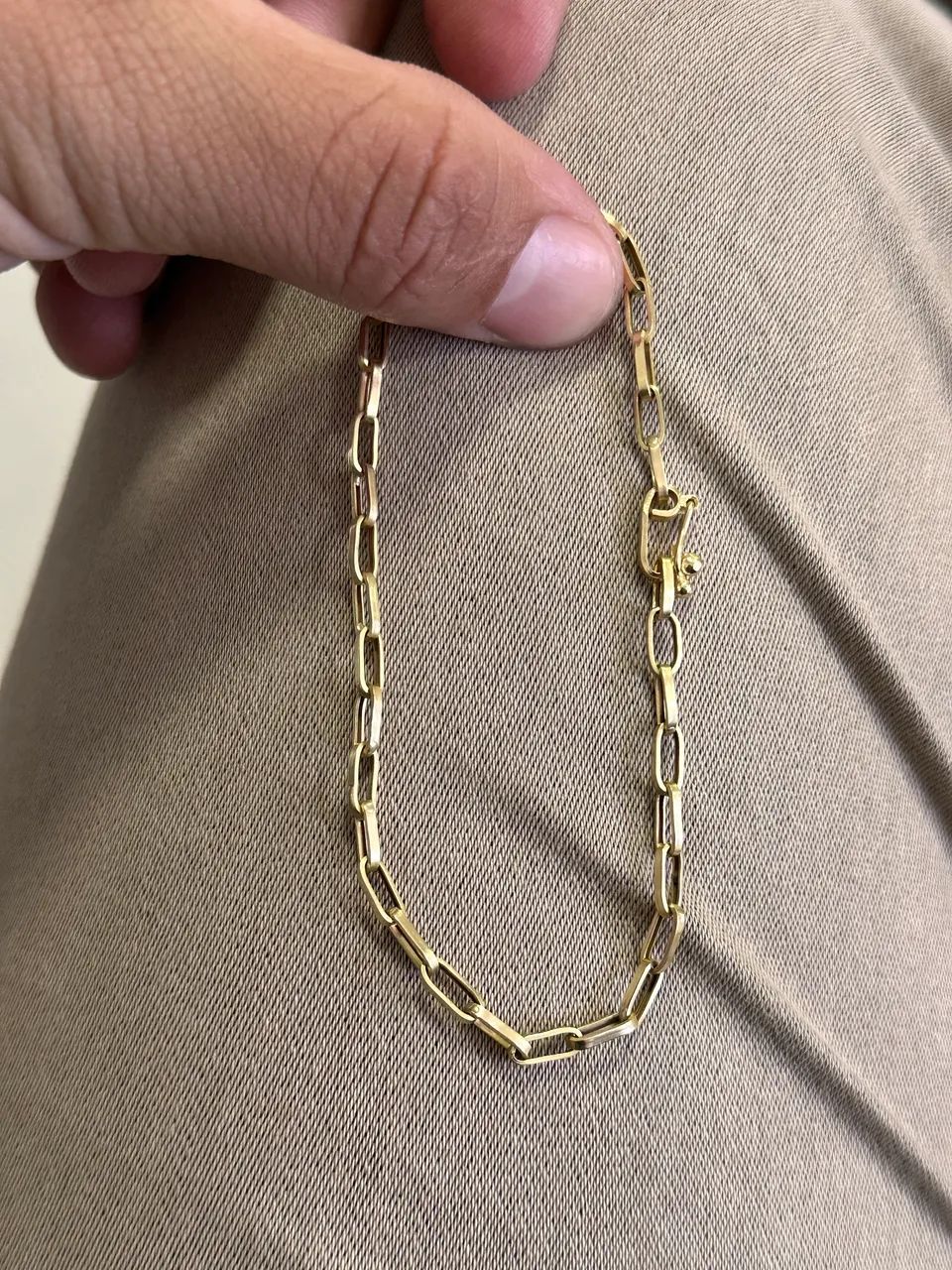 Pulseira Tijolinho Ouro18k Zera 