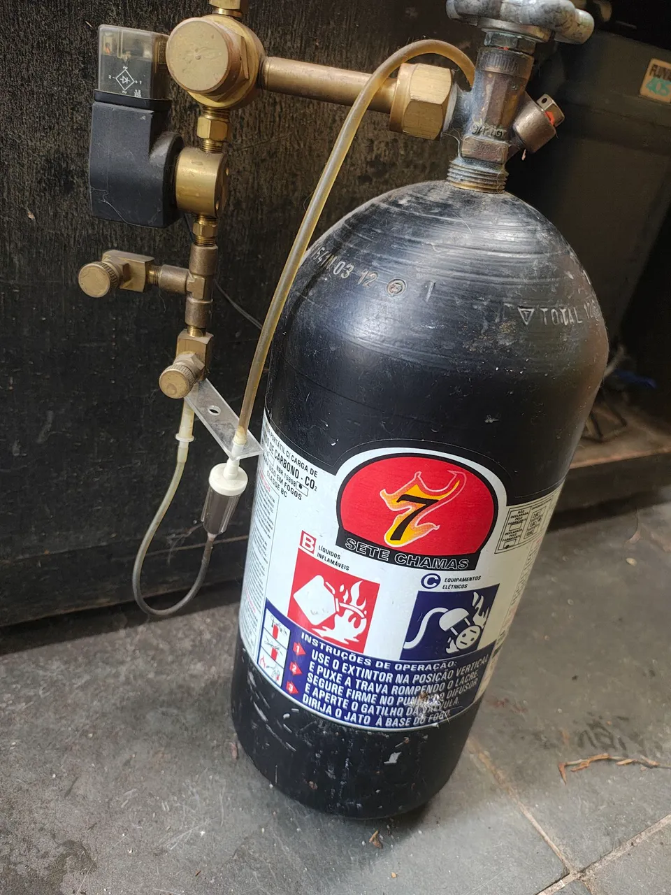 Cilindro de CO2 para aquário