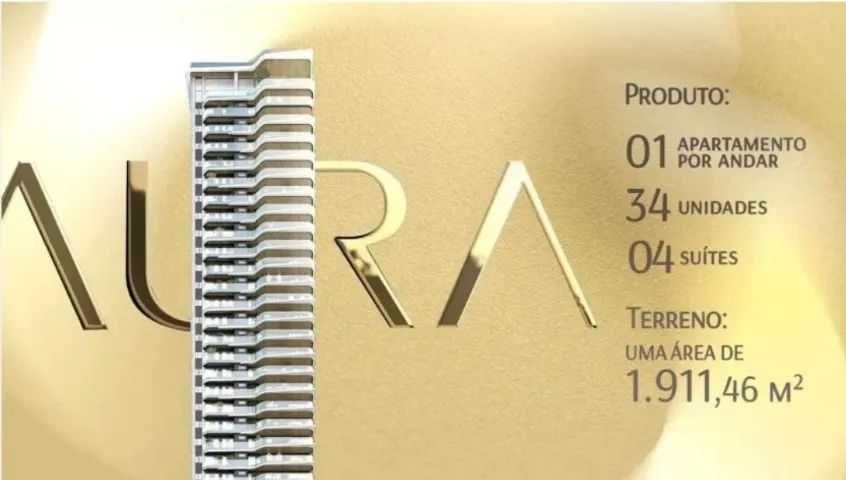 Apto 4/4 com 4 suítes no Condomínio Aura de 214 m², 4 vagas por 2.945.000 - Foto 2