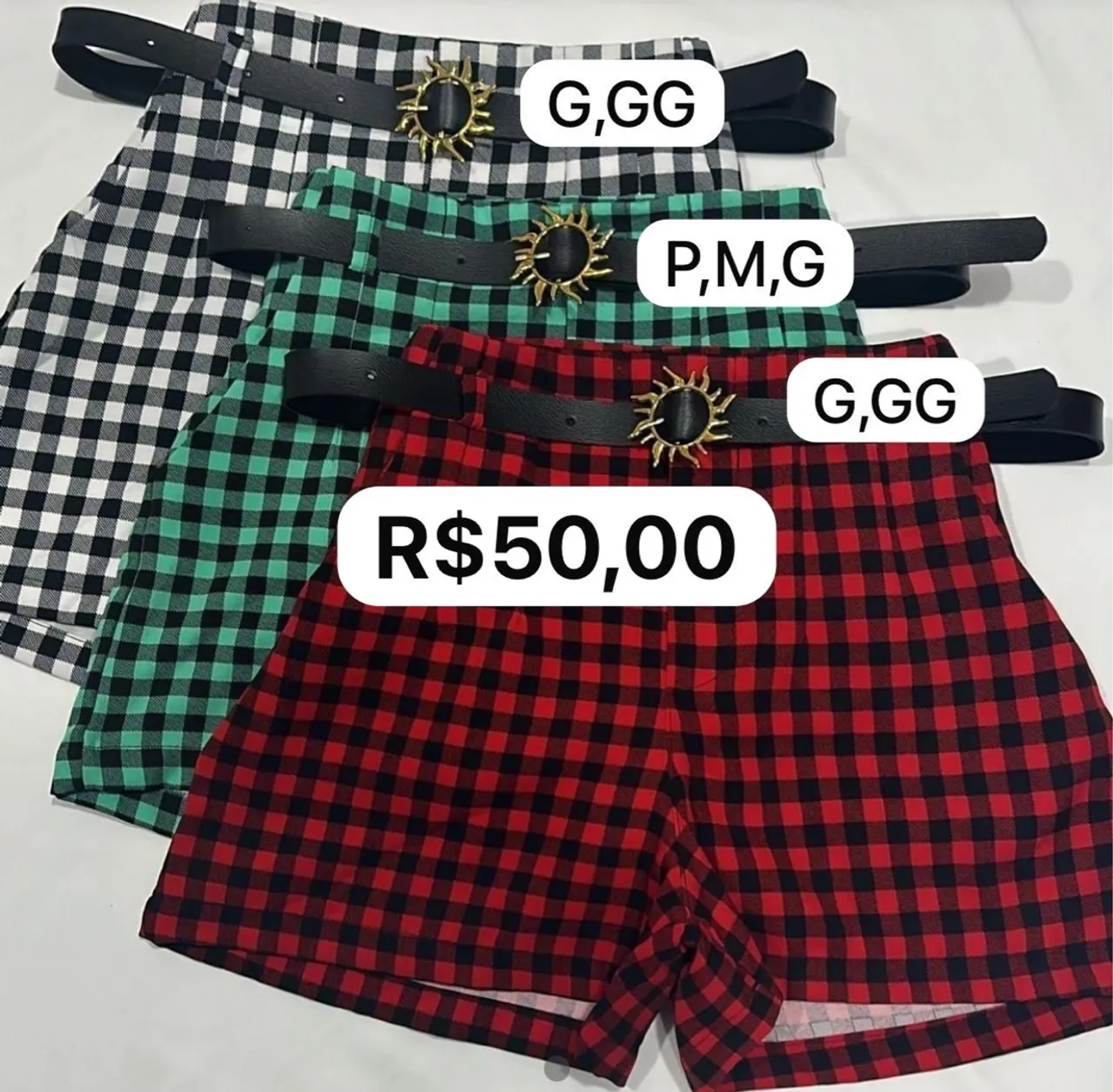 Shorts e blusas femininas