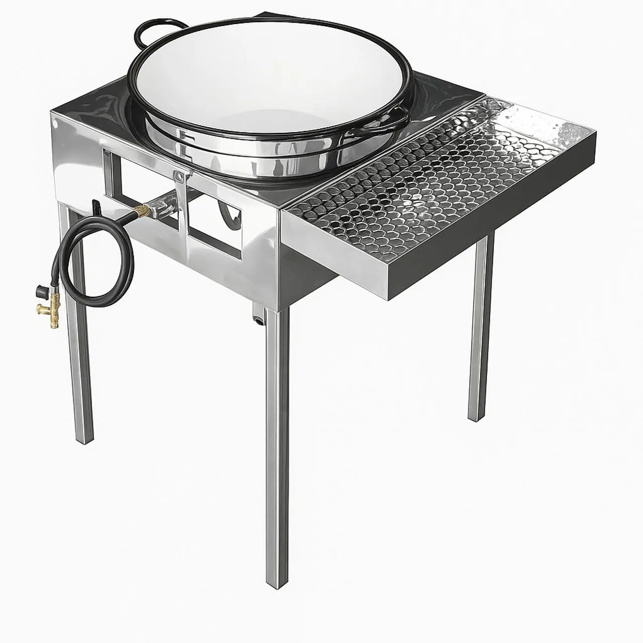 Fogão fritador - Fritadeira a gás - com tacho 22- escorredor - usado apenas 2x