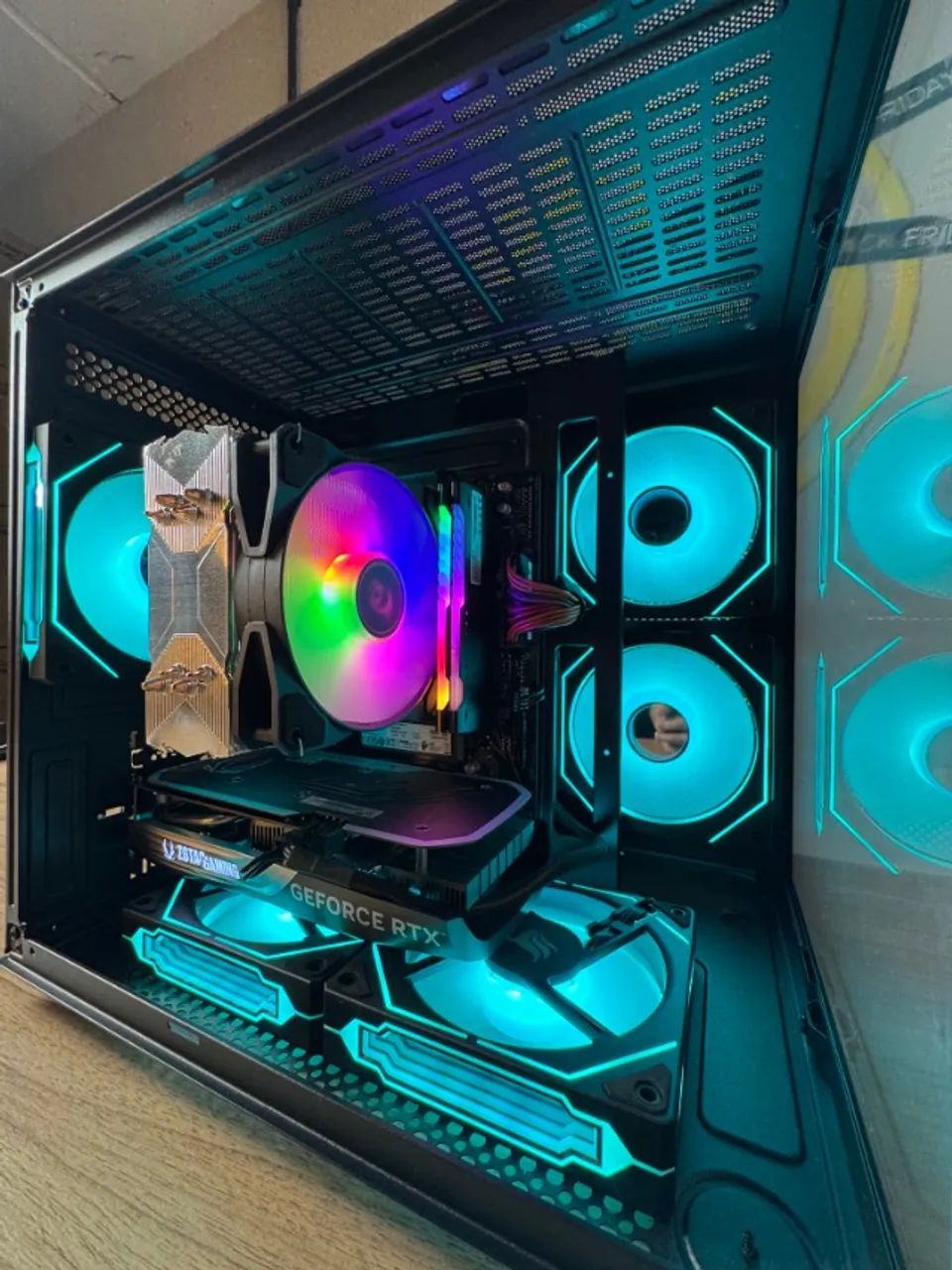 PC Gamer Ryzen 5 5500 + RTX 4060 8GB - Loja Física - Garantia - Até 18x - Olx Pay - Foto 3