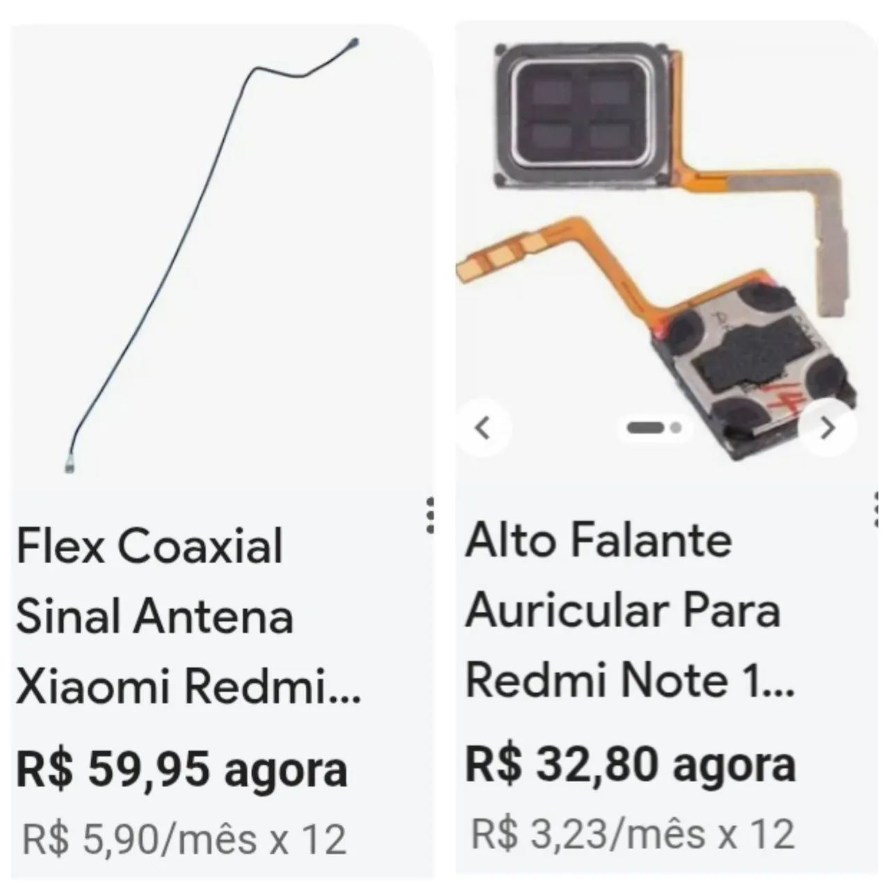 Kit Doc Viva Voz + Alto falante superior + campainha + Antena Coaxial REDMI NOTE 1 - Foto 3