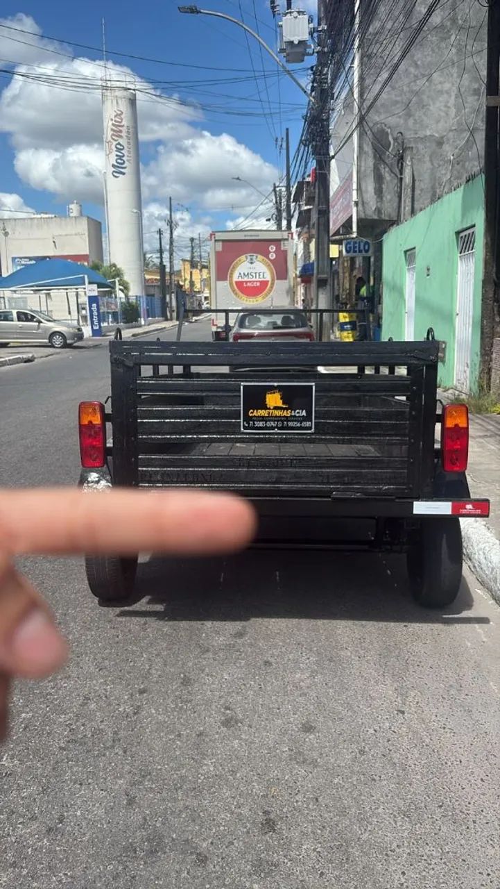 Carretinha 2 eixos Emplacada  - Foto 2