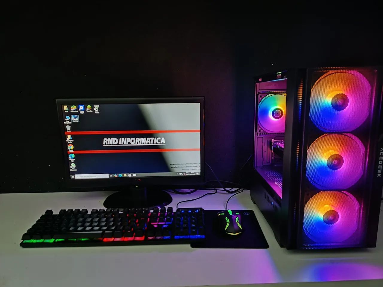 Pc gamer completo i5 GTA 5 free fire Roblox com garantia  - Foto 5