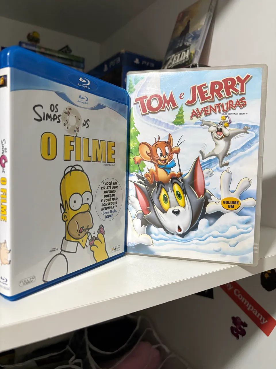 DVDs Tom e Jerry e Os Simpsons 