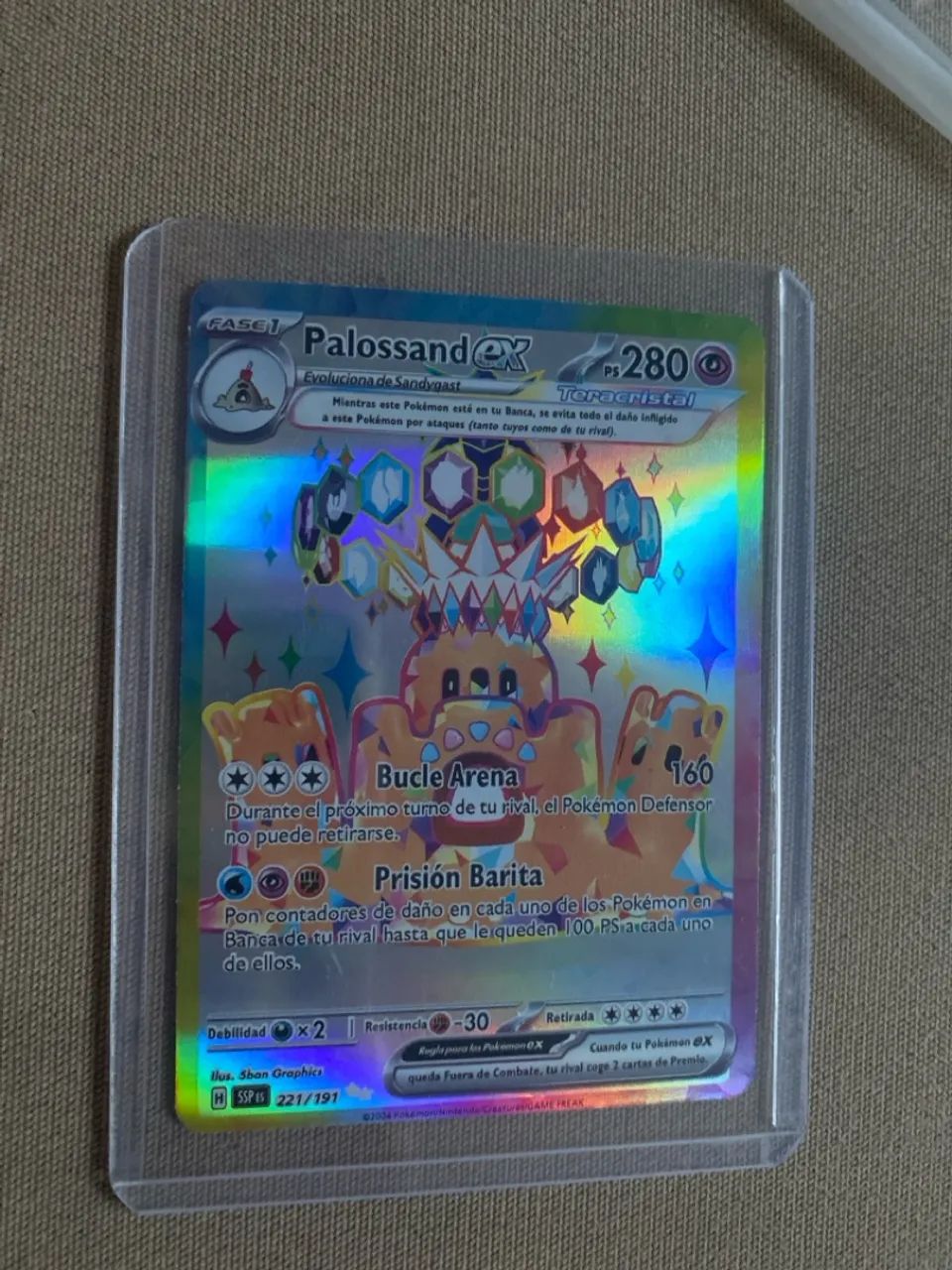 Carta pokémon Palossand Ex - Foto 2