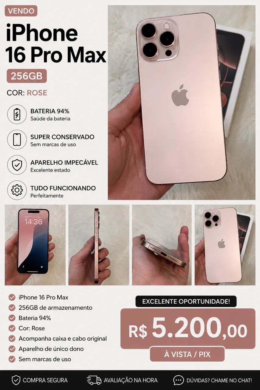 iPhone 16 pro max 256 