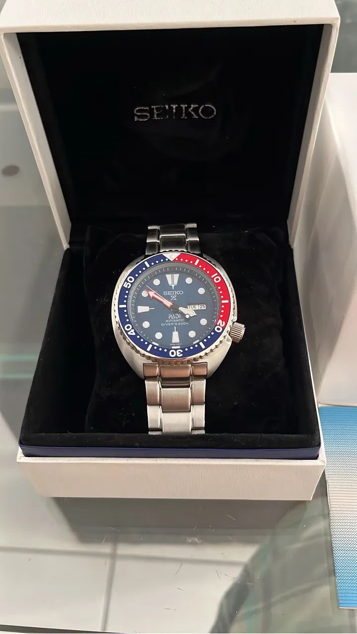 Relógio Seiko Automático Tartaruga Pepsi