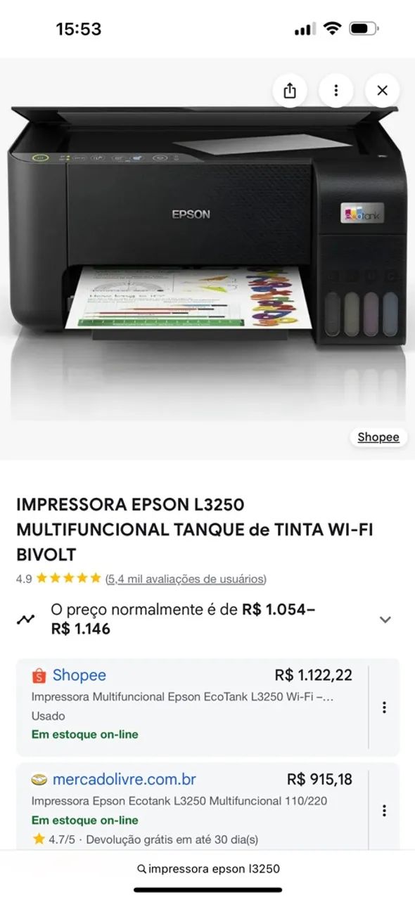 Impressora epson l3250 - Foto 3