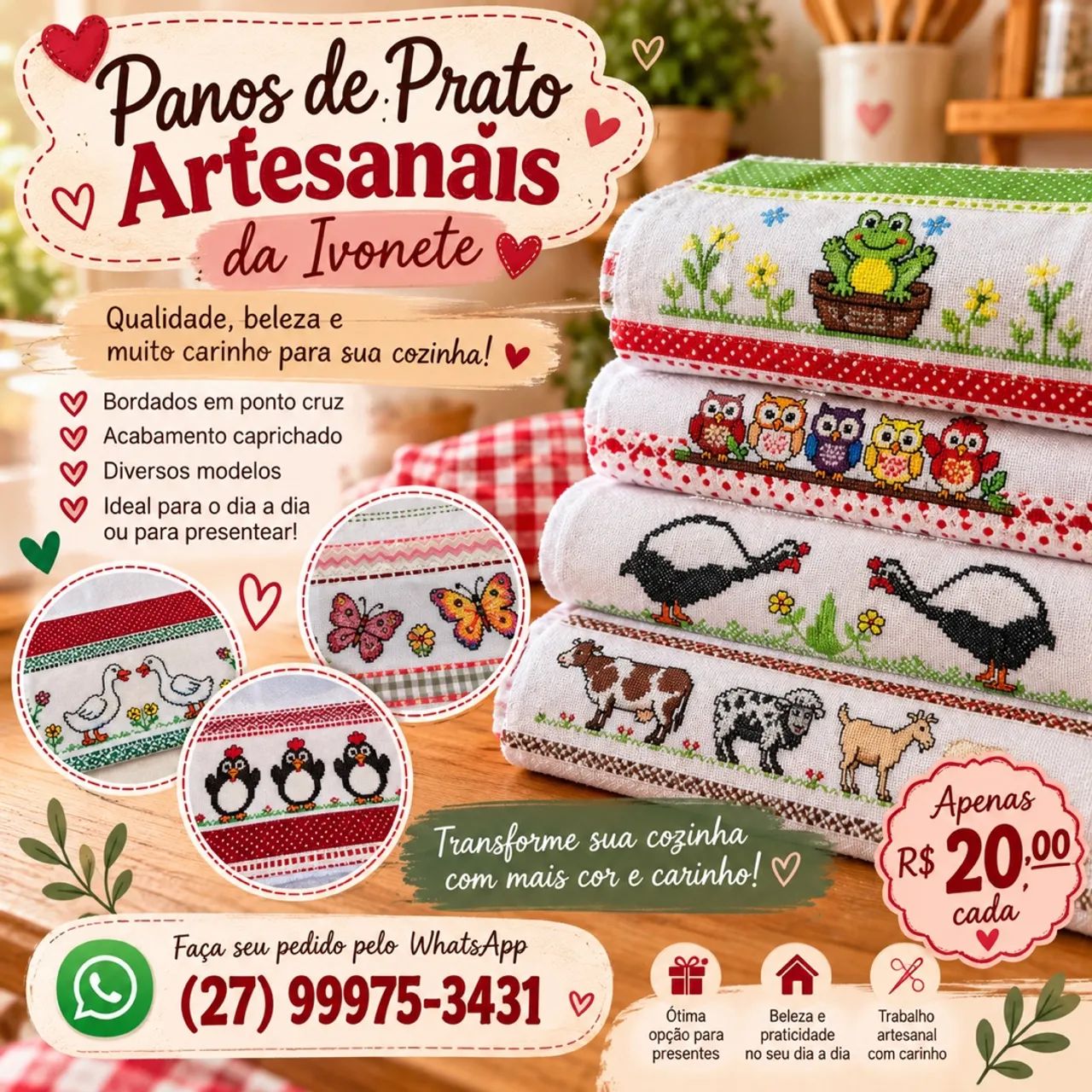 Panos de prato  - Foto 4