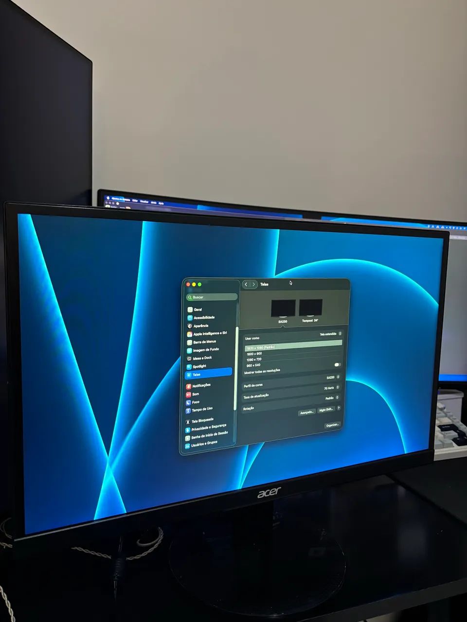 Monitor Acer 23 Polegadas SA230 | IPS 1MS 75hz