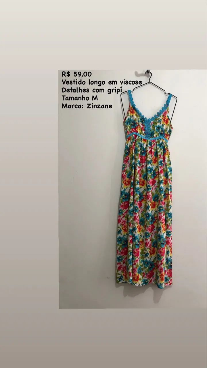 Vestido básico longo M da Zinzane - Foto 3