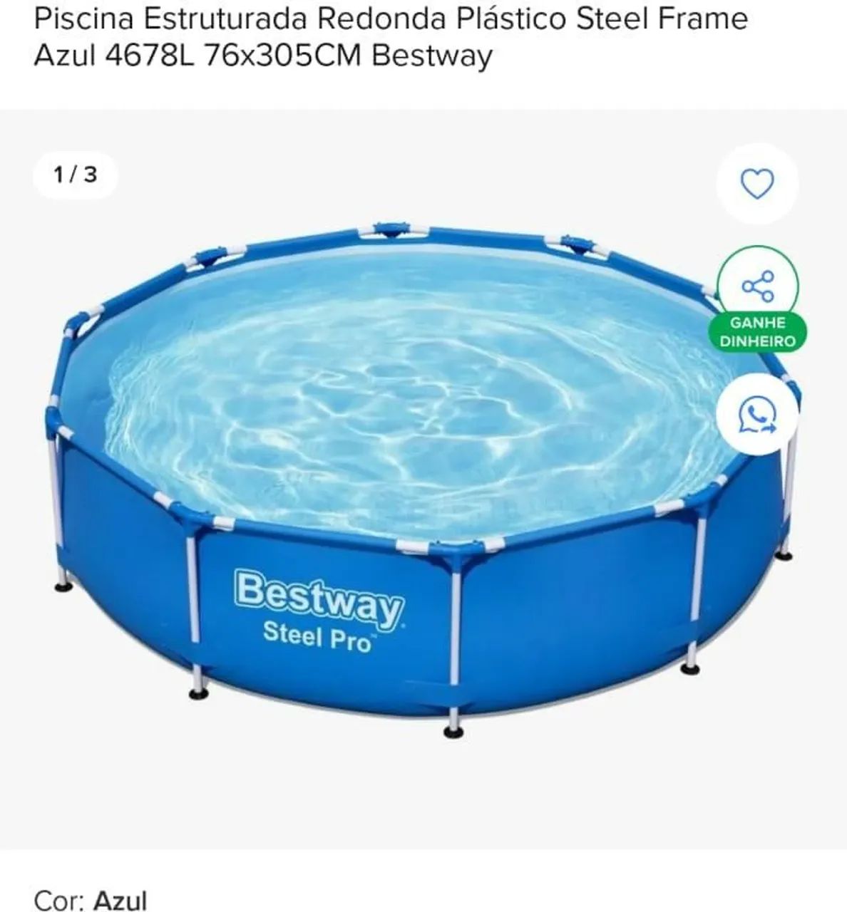 Piscina bem conservada usanda poucas vezes  - Foto 2