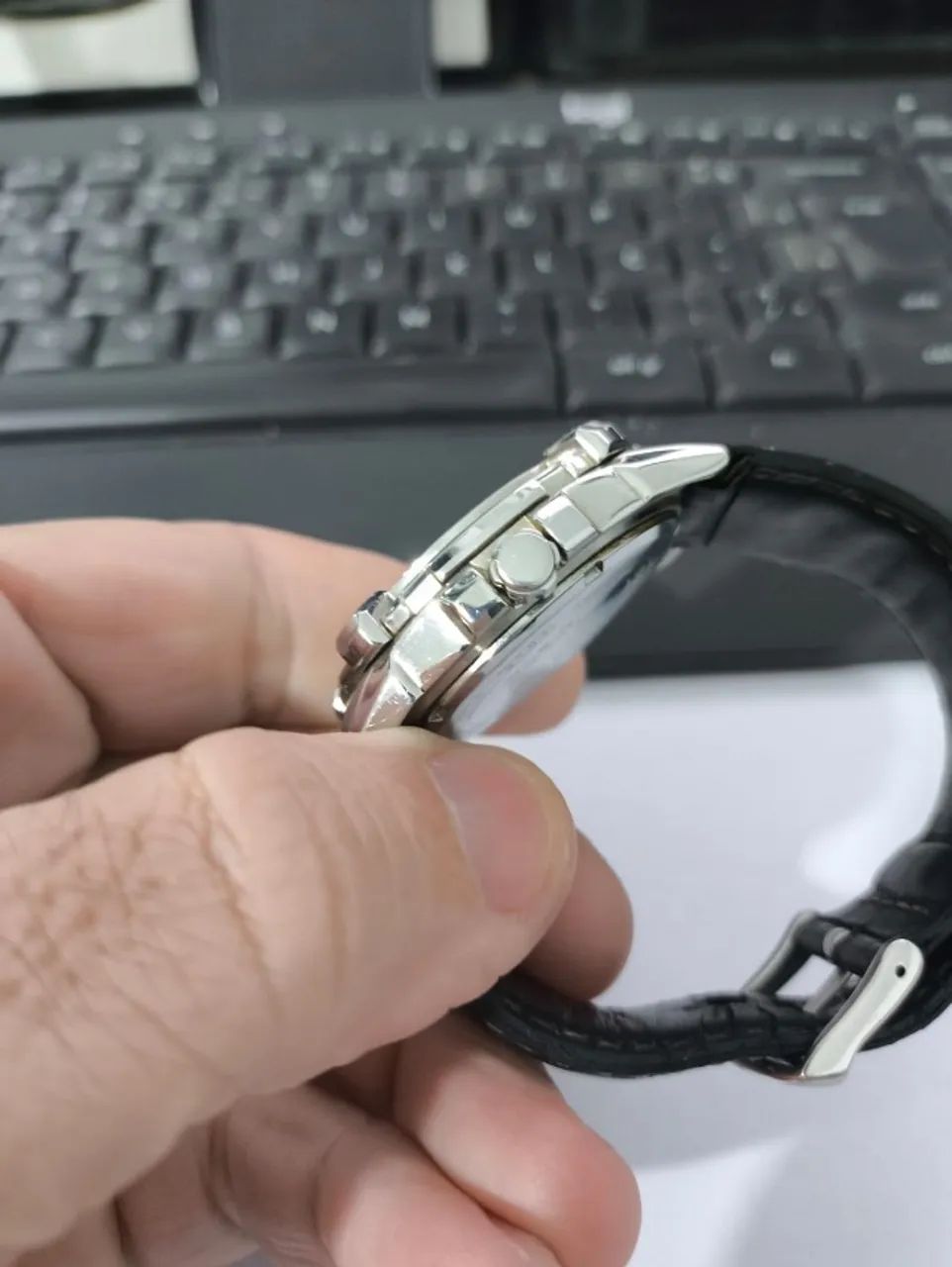 Relógio Casio - Pulseira de Couro - Foto 5