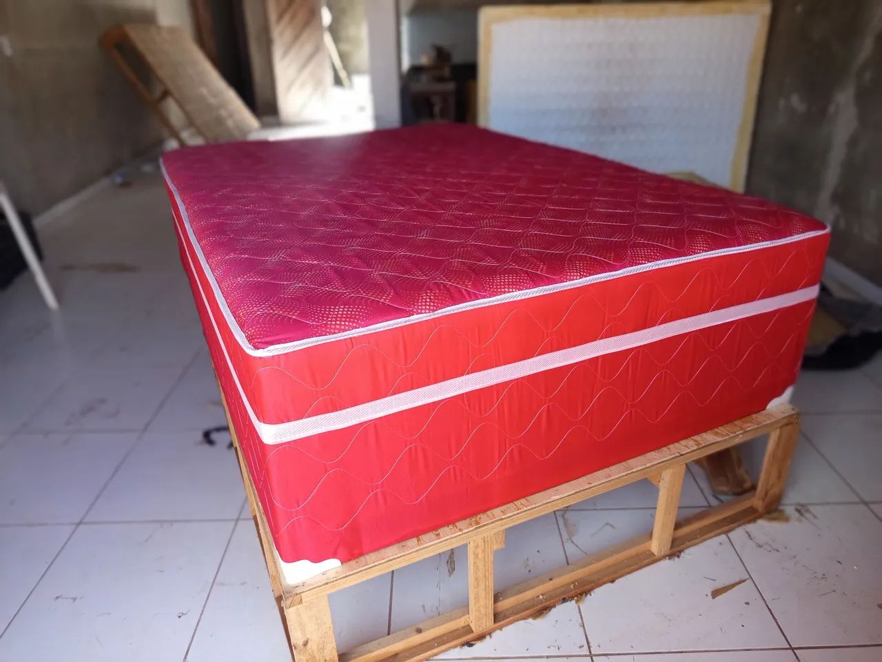 Cama box molas ensacadas casal - Foto 4