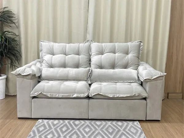 Sofá retrátil 2,50m 5 lugares - Foto 2