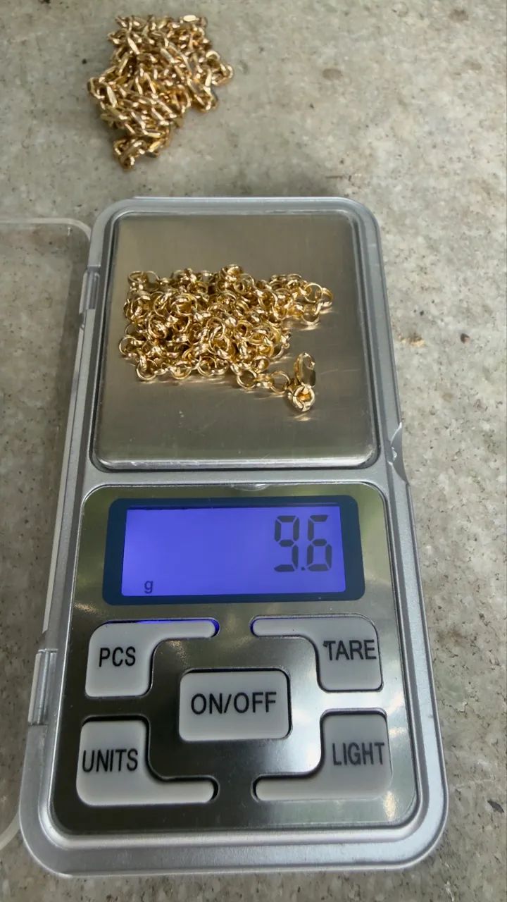 Elo português 60cm ouro 18k 9.95g - Foto 5