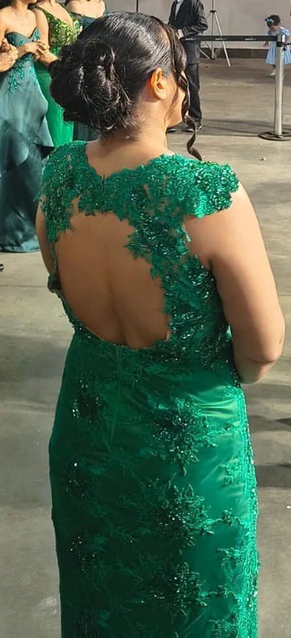 Vestido de Festa / Verde - Foto 3