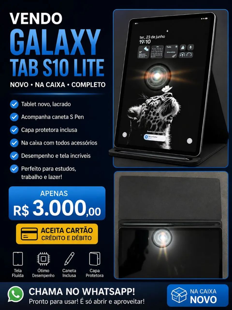 ? Galaxy Tab S10 Lite - Novo na Caixa - - Foto 3