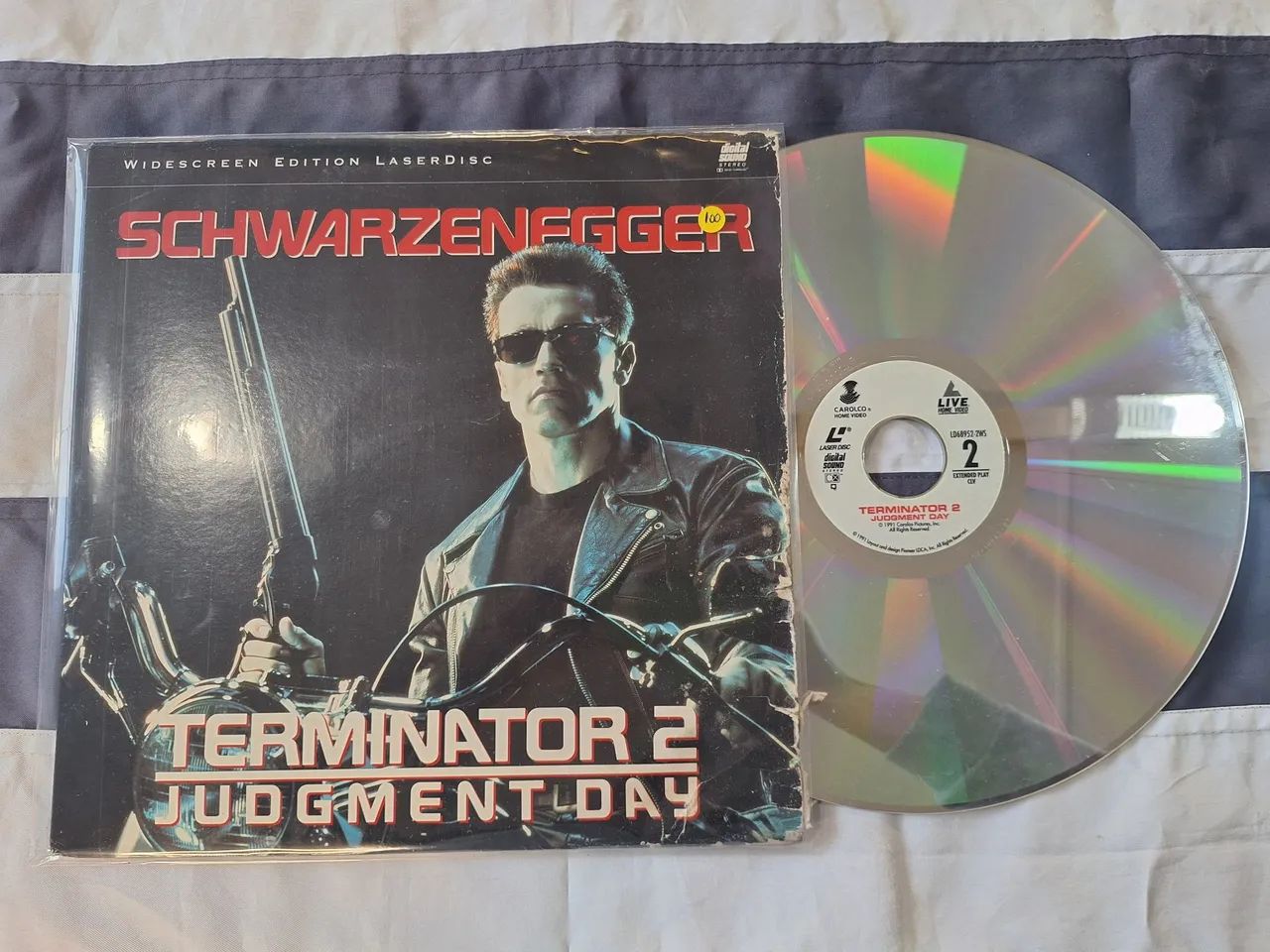 LaserDisc Terminator 2 Judgment Day Schwarzenegger Original