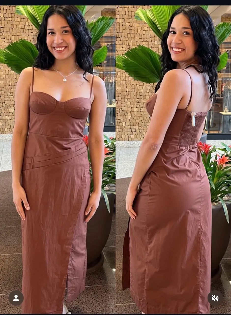 Vestido farm midi tam M - Foto 4