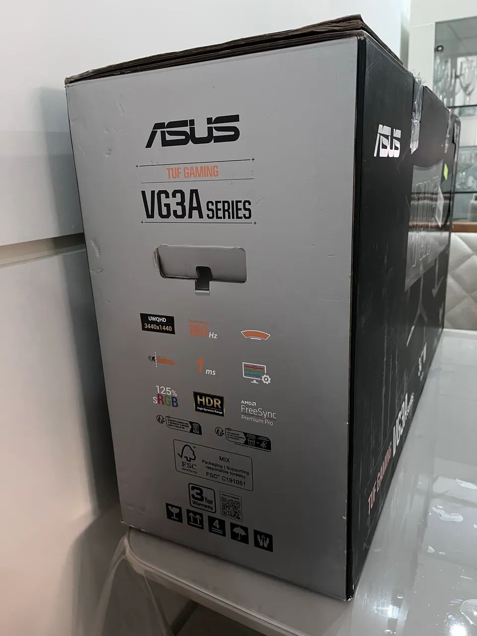 Monitor ASUS TUF 34 WQHD (GARANTIA) 180hz c/ alto falante e HUB USB - Foto 3