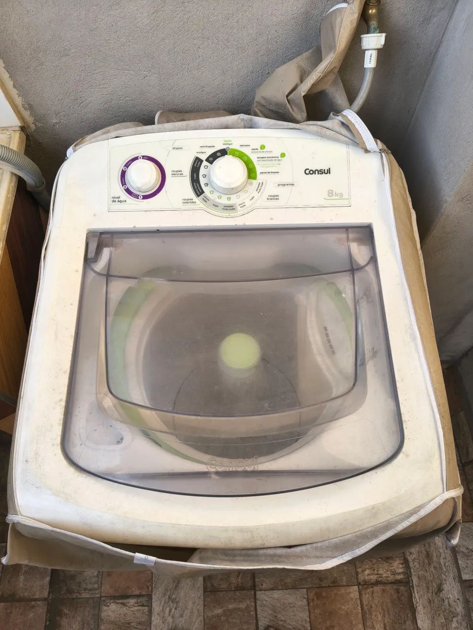 LAVADORA AUTOMÁTICA CONSUL 8KG(COM DEFEITO)