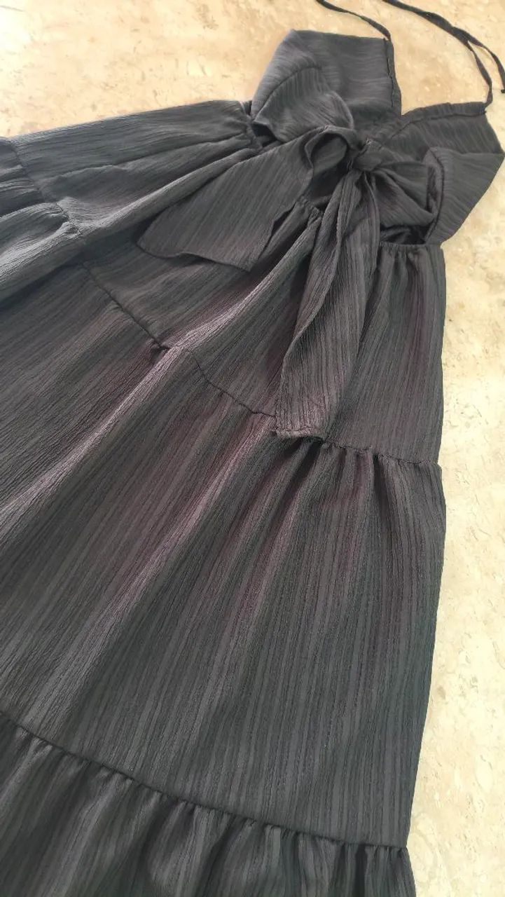 Modas mali vestido Midi frente única  - Foto 4