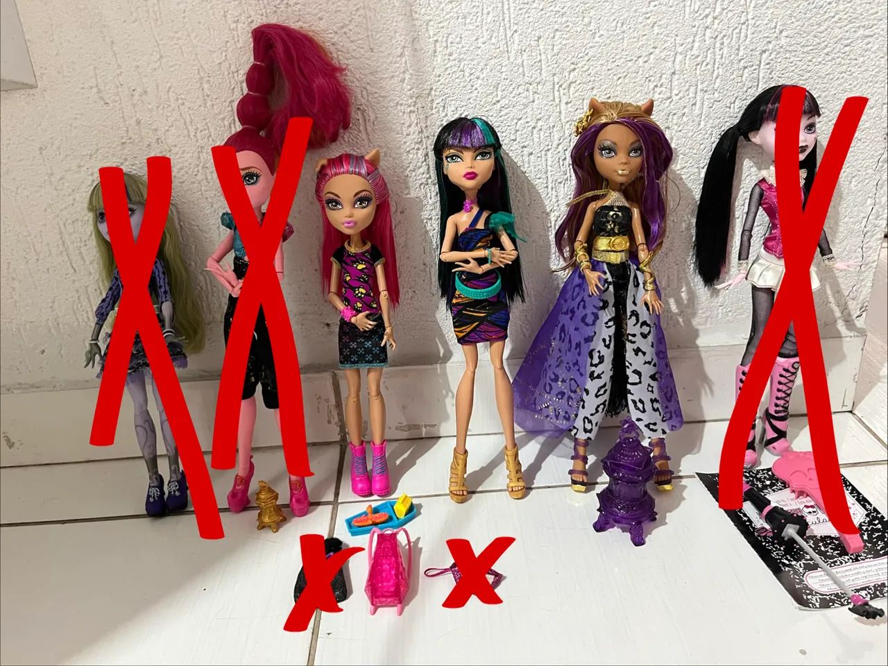LOTE MONSTER HIGH LER DESCRIÇÃO 