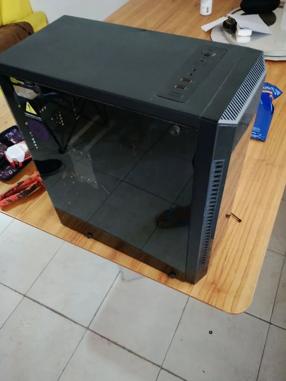 Gabinete placa mãe processador e fonte 