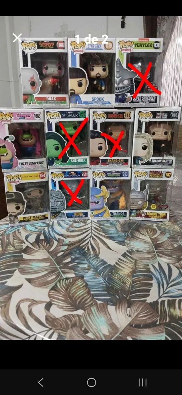 FUNKOS DIVERSOS 7 unidades 