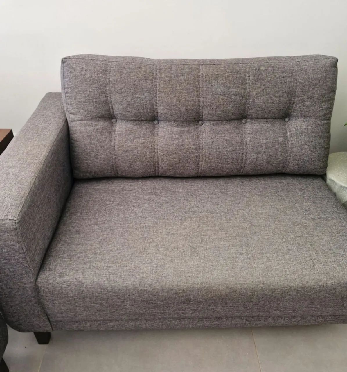 Sofá Cinza em Linho: Modular e Versátil - Foto 5