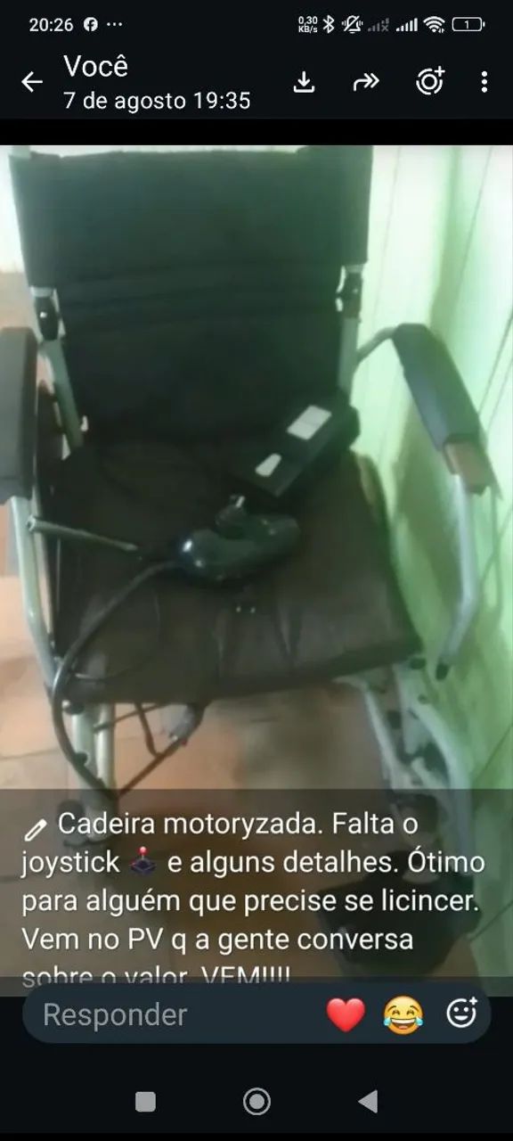 Cadeira de rodas motorizada 