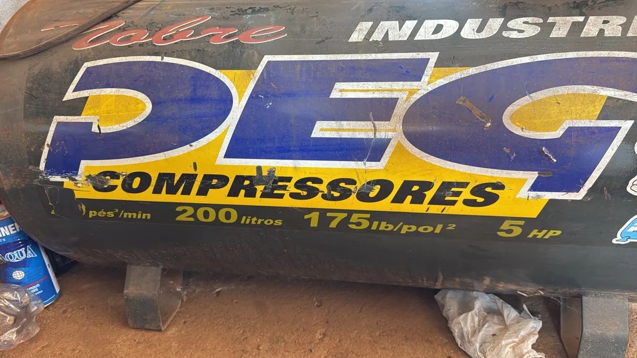 Compressor 20 pes  motor 5cv trifasico  - Foto 3